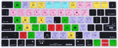 XSKN Steinberg Cubase Silicone Shortcut Keyboard Skin for Apple Magic Keyboard MLA22LL/A, MLA22B/A (Released Since 2015)