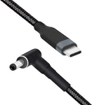 CERRXIAN 6.5ft 100W PD USB Type C Male Input to 90 Degree DC 4.0 x 1.7 mm Male Power Charging Cable for Compatible with Lenovo IdeaPad 310 320 330 330s 120s 130 510 520(4017-100W)