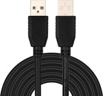 USB A to A Male Cable 40Ft,Tan QY USB to USB Cable USB Male to Male Cable Double End USB Cord with Gold-Plated Connector for Hard Drive Enclosures, Printers, Modems, Cameras (12M/40Ft)