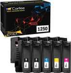 Cartlee 5 pk Compatible High Yield Laser Toner Cartridges Replacement Ink for Dell 1250c 1250 1350cnw 1355cn 1355w 1355cnw C1760nw C1765nfw c1760 C1765nf printer (2 Black, 1 Cyan, 1 Magenta, 1 Yellow)