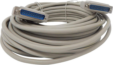 Your Cable Store 50 Foot DB25 25 Pin Serial Port Cable Male/Male RS232