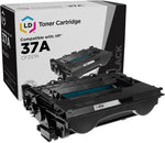 LD Compatible Toner Cartridge Replacement for HP 37A CF237A (Black)