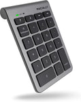 Macally Bluetooth Number Pad for Laptop - Wireless Numeric Keypad - 35-Key Numeric Keypad for Data Entry, Numpad Compatible with MacBook, iPad, iPhone, iOS, Laptop, Windows, Android