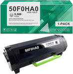 DOPHEN 1 Pack 50F0HA0 High Yield Black Toner Cartridge - Compatible 50F0HA0 Black Toner Replacement for Lexmark MS310D MS310DN MS312DN MS312DNw MS315DN Printer, 50F0HA0 Toner