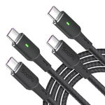 SOOPII 100W PD USB C to USB C Cable, [2-Pack 10ft] Type C Cable with Smart LED Indicator for lPad Air/lPad Pro, MacBook Pro, Samsung Galaxy S23/S21/S10/S9/Plus…