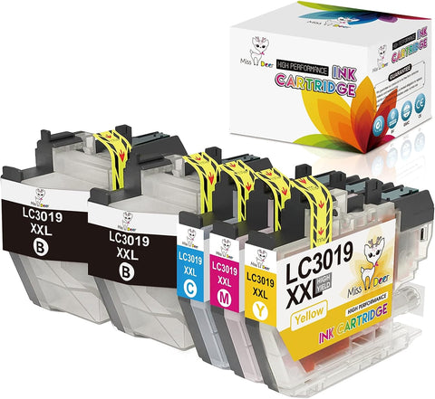 Miss Deer LC3019 XXL Compatible Ink Cartridge(Upgraded Version) Replacement for Brother LC3019 LC3017 XXL LC3017 Work with Brother MFC-J5330DW MFC-J6730DW MFC-J6930DW MFC-J6530DW MFC-J5335DW