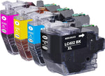 SHUOLEI LC402XL Ink Cartridge Compatible for Brother LC402 LC402XL High Yield Works with MFC-J5340DW MFC-J6740DW MFC-J6540DW MFC-J6940DW (4 Pack?1 Black, 1 Cyan, 1 Magenta, 1 Yellow)