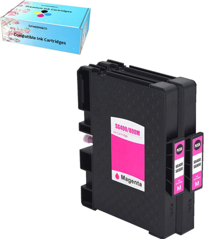 F FINDERS&CO SG400 Magenta Sublimation Ink Cartridge High Yield Compatible for Sawgrass Virtuoso SG 400 SG800 Printer (2X Magenta, 40ML)