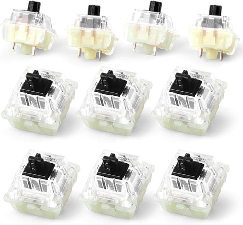 HUYUN Wholesales Authentic RGB Cherry Switch, Cherry Mx Switches, Keycap, Keyswitches Keymodule Mechanical Keyboard Switches Replacement (10 pcs, Black 3 pin)