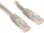 StarTech.com Cat5e Ethernet Cable - 50 ft - Gray - Patch Cable - Molded Cat5e Cable - Long Network Cable - Ethernet Cord - Cat 5e Cable - 50ft (M45PATCH50GR)