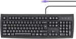 Perixx PERIBOARD-107DV Wired PS2 Full-Size Keyboard - 5.9ft Cable - Dvorak Layout