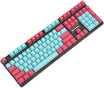 Miami 108 Key Cherry Profile PBT Double Shot Side-lit Shine Through Translucent Backlit keycaps for MX Mechanical Keyboard Filco (Only Keycap)