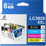 DOUBLE D LC3029 XXL Compatible Replacement for Brother LC3029 LC3029XXL Ink Cartridges for MFC-J5830DW MFC-J5830DWXL MFC-J5930DW MFC-J6535DW MFC-J6535DWXL MFC-J6935DW (2Black,2Cyan,2Magenta,2Yellow)