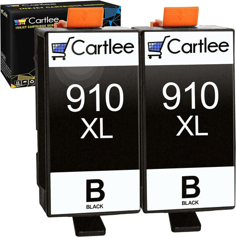 Cartlee Compatible Ink Cartridges Replacement for HP 910 XL Ink Cartridges 910XL for HP Printers Officejet Pro 8025 8022 8020 8028 8025e 8035 8030 (2 Black, Combo Pack)