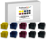 Professor Color Colorqube 8700 Ink Replaces 108R00990 108R00991 108R00992 108R00994 (10 Repackaged OEM Inks), Bundle Includes Bypass Key for use in North American Printers