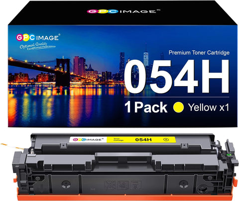 GPC Image Compatible Toner Cartridge Replacement for Canon 054 054H to use with ImageClass LBP622Cdw MF644Cdw MF642Cdw MF640C LBP620 Toner Printer Ink (Yellow)