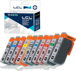 LCL Compatible Ink Cartridge Replacement for Canon PGI-9 PGI-9PBK PGI-9MBK PGI-9C PGI-9M PGI-9Y PGI-9PC PGI-9PM PGI-9G PGI-9R PGI-9GY Pro 9500-Mark II 9500 (10-Pack MBK PBK C M Y PM PC G R GY)