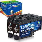 DOUBLE D Compatible Ink Cartridge Pigment Replacement for Brother LC3037 XXL LC3037XXL LC3037BK for MFC-J5845DW MFC-J5845DW MFC-J5945DW MFC-J6545DW MFC-J6945DW MFC-J6545DW XL (2-Pack Black)