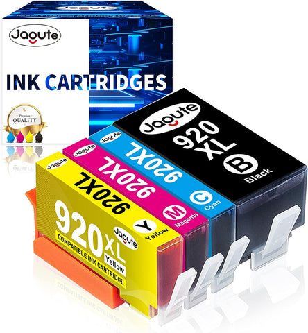 Jagute Compatible 920XL Ink Cartridges Replacement for HP 920XL Ink Cartridge for Hp Officejet 6500 6000 7000 7500 6500A 7500A Printer-4 Pack