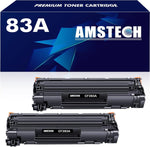 83A CF283A 2-Pack Toner Cartridge Replacement for HP 83A CF283A 83X CF283X Toner Cartridge for HP Pro MFP M125nw M201dw M225dw M255dn M201n M125a M127fw M127fn Printer Toner Black