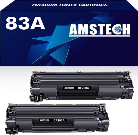 83A CF283A 2-Pack Toner Cartridge Replacement for HP 83A CF283A 83X CF283X Toner Cartridge for HP Pro MFP M125nw M201dw M225dw M255dn M201n M125a M127fw M127fn Printer Toner Black