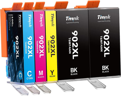 ?5-Pack Larger Capacity? 902XL Ink Cartridges Combo Pack Compatible with HP 902 XL Work with Officejet Pro 6978 6960 6962 6968 6970 6954 6958 6950 6951 Printer (2 Black, 1 Cyan, 1 Magenta, 1 Yellow)