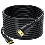 Jorenca 4K HDMI Cable 50FT (HDMI 2.0,18Gbps) Ultra High Speed Gold Plated Connectors,Ethernet Audio Return,Video 4K,FullHD1080p 3D Compatible with Xbox Playstation Arc PS3 PS4 PS9 PC HDTV - Black