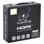 Fusion8K HDMI 2.1 Cable Supports 8K @60Hz and 4K @120Hz Compatible with All TVs, BluRay, Xbox Series X, PS5 (15 Feet)