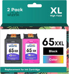 65xl Ink Cartridge Black and Color Ink cartridges Combo Pack Replacement for hp 65 XXL XL Printer DeskJet 3755 2652 3752 2624 2655 3722 3720 3723 3758 Envy 5055 5052 5058