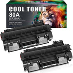 80A CF280A Compatible Toner Cartridge Replacement for HP 80A CF280A 80X CF280X for HP Laserjet Pro 400 M401n M401dn MFP M425dn M401dne M401dw M425dw M401 M425 Printer Toner Ink (Black, 2-Pack)