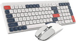 Wireless Bluetooth Ultra-Thin Keyboards 84 Key with Switch Button (BK100 White)