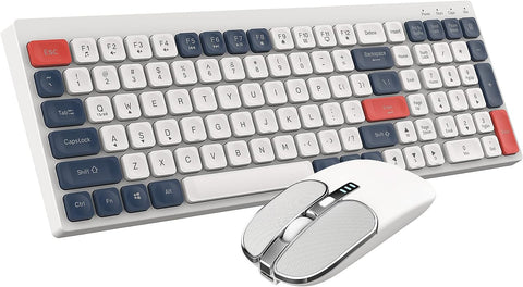 Wireless Bluetooth Ultra-Thin Keyboards 84 Key with Switch Button (BK100 White)