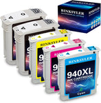 BINKSYLER 940XL Ink Cartridge Compatible for HP 940 HP 940XL High Yield Ink Cartridge Work with HP Officejet Pro 8000 8500 8500A 8500A Plus Printers (2 Black, 1 Cyan, 1 Magenta, 1 Yellow) 5 Combo Pack