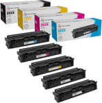 LD Products Compatible Toner Cartridge Replacement for HP 202X High Yield (5 Pack, 2 Black, Cyan, Magenta, Yellow) Compatible with HP Color Laserjet M254dw, M281cdw, M281dw, M281fdw