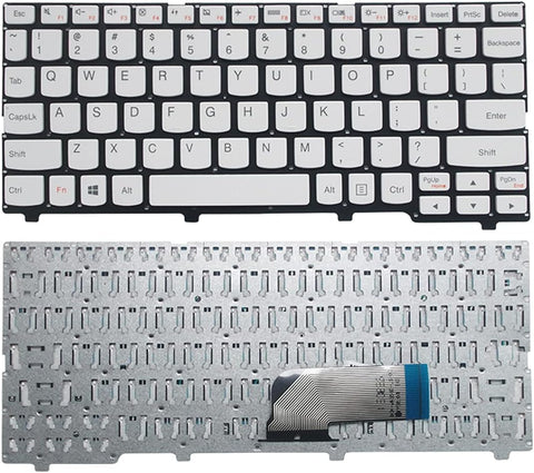 LXDDP Replacement US Layout Keyboard for Lenovo IdeaPad 100S-11IBY 5CB0K48394 5CB0K48389 White