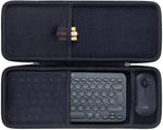 co2CREA Hard Case Replacement for Logitech K380 + M355 Wireless Keyboard and Pebble Mouse Combo (Black)