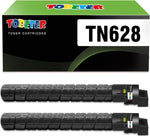 ToBeter Compatible Toner Cartridges Replacement for Konica Minolta TN628 TN628K TN-628 TN626 TN626K for Konica Minolta BizHub 450i 550i 650i Printer AC79030 High Yield 24,000 Pages (2 Pack, Black)