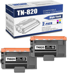 TN820 Compatible TN-820 Black Toner Cartridge Replacement for Brother TN-820 DCP-L5500DN MFC-L6700DW MFC-L6750DW HL-L6250DW HL-L6300DW Toner.(2 Pack)