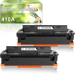 JTM Compatible 410A Toner Cartridge for HP 410A 410X CF410A Work with Color Laserjet Pro MFP M477fdw M477fdn M477fnw Pro M452dn M452nw M452dw M477 M452 Printer , 2-Black