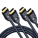 VEECOH 4K HDMI Cables 10Ft/3M 2-Pack,High Speed Hdmi Cables 2.0,Highwings HDR 4K@60Hz 1080P@120Hz,HDMI Cord Support 3D,HD,ARC,CEC,HDCP 2.2,Compatible with PS4/Xbox One/Roku TV/HDTV/Blu-ray