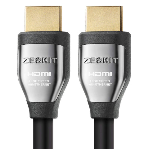 Zeskit Cinema Plus 4K 1.5ft (2-Pack) High Speed with Ethernet 22.28Gbps HDMI 2.0b Cable, Compatible with Dolby Vision 4K 60Hz HDR ARC 4:4:4 HDCP 2.2