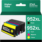 952XL Ink Cartridges Combo Pack Replacement for HP 952 XL 952XL Ink Cartridges High Yield to use with Officejet Pro 7740 8210 8710 8720 8740 8715 7720 8725 8730 Printer (Black, Cyan, Magenta, Yellow)