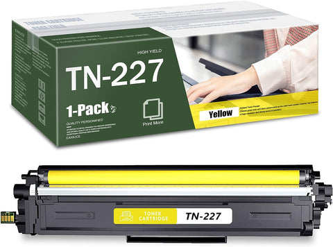 EAXIUCE TN227 TN-227 Yellow Toner Cartridge Compatible Replacement for Color Pro MFCL3710CW MFCL3750CDW HLL3210CW HLL3230CDW Series Printer