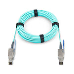 Mini SAS HD SFF-8644 to Mini SAS HD SFF-8644 AOC Fiber Optic Cable, 10-Meter