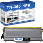 LKKJ 1 Pack TN360 Black High Yield Toner Cartridge Compatible TN-360 Toner Cartridge Replacement for Brother DCP-7030 HL-2120 2140 2170w 2430n MFC-7340 7840w Printer Toner.