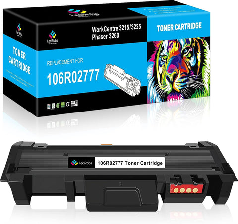 LeciRoba Compatible 106R02777 Black Toner Cartridge High Yield Replacement for Xerox Phaser 3260 3260DI 3260DNI 3052 WorkCentre 3215 3215NI 3225 3225DNI Printer