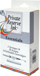 Private Reserve Ink® Essentials - Kit 1 (20 pcs of Empty STANDARD Cartridges + 2 pcs of 5 ml Syringe), Clear (PR5)