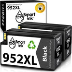 Smart Ink Compatible Ink Cartridge Replacement for HP 952 XL 952XL (2 Black, Pigment Ink Cartridges Combo Pack) to use with OfficeJet Pro 7720 7740 8200 8210 8216 8700 8710 8715 8720 8725 8730 8740