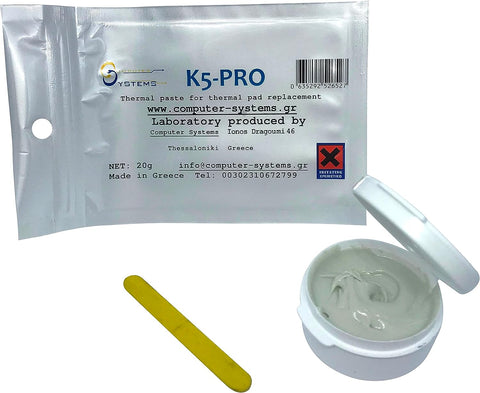 K5 PRO Viscous Thermal Paste for Thermal pad Replacement 20g (Apple iMac, Sony PS4 & PS3, Xbox, Acer Aspire etc)