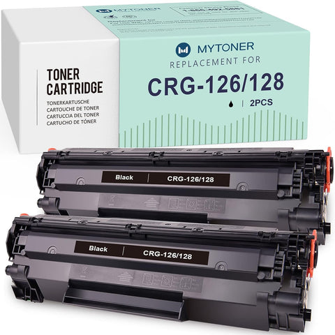 MYTONER Compatible Toner Cartridge Replacement for Canon 128/126 Black Toner Cartridge CRG-128/126 for imageCLASS LBP6230dw D530 D550 MF4890dw(Black, 2-Pack)